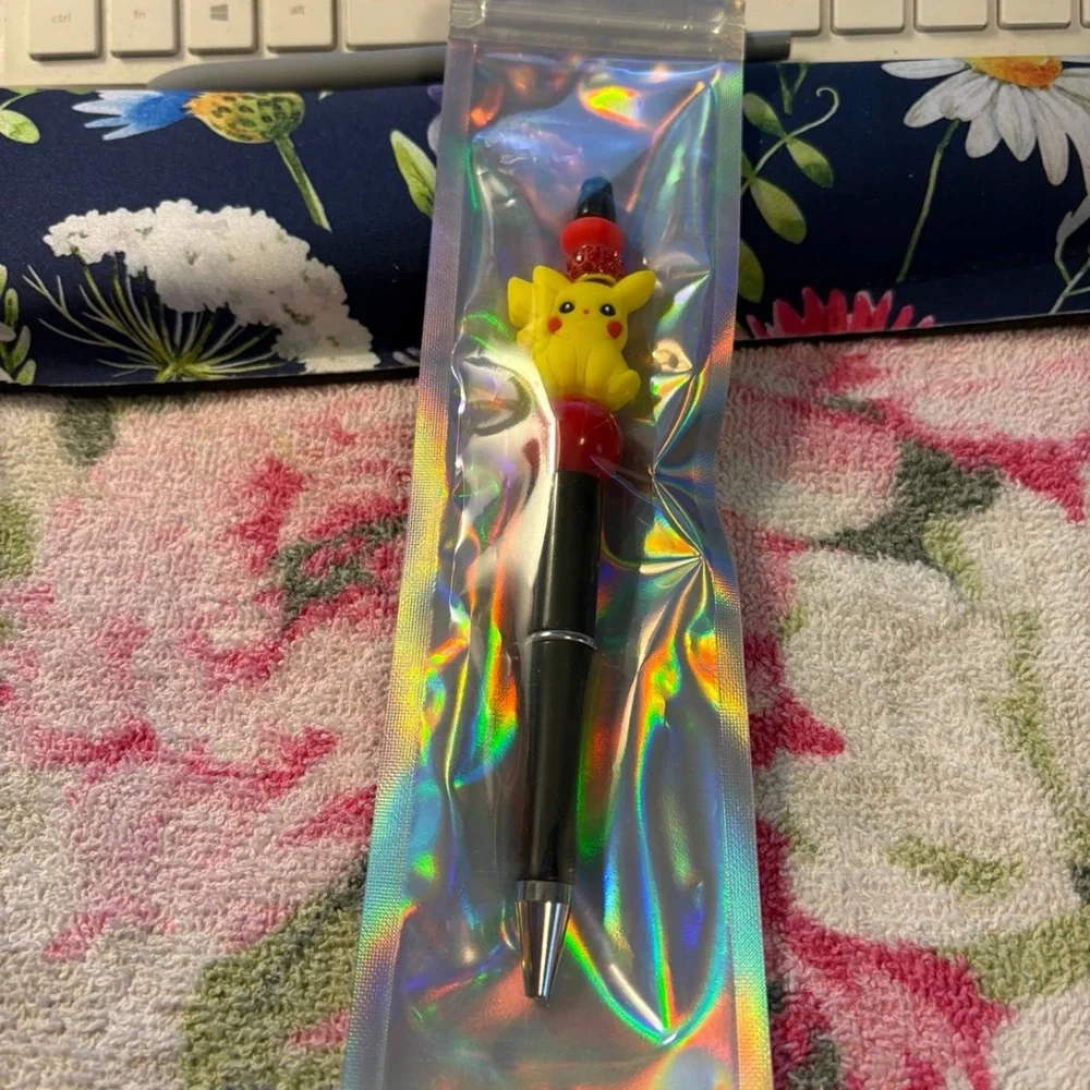 Pokemon Character Pens Set - Blue, Orange, Green, Black